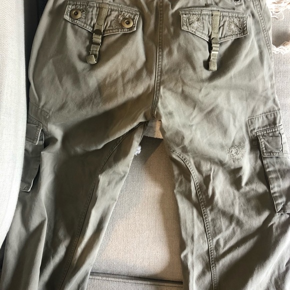 BCBG wide leg cargo pant - Picture 6 of 10